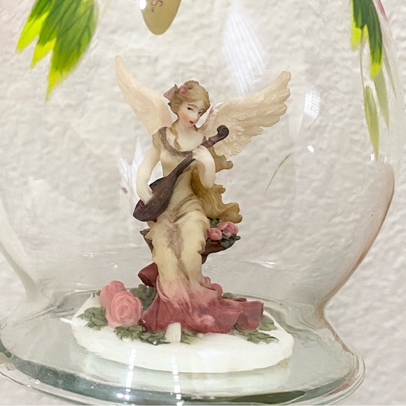 Vintage Celebrations Handpainted Blown Glass Angel Collectible Ornament - Picture 10 of 15